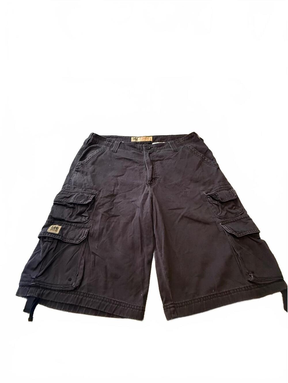 Lee Dungarees Men's Wyoming Cargo Shorts Size 34 Black Cotton Utility Gorpcore